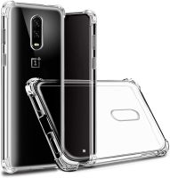 สำหรับ OnePlus 6T Soft &amp; Flexible TPU Ultra-Thin Case กันกระแทก4มุมกันชนคริสตัลฝาหลังโปร่งใส