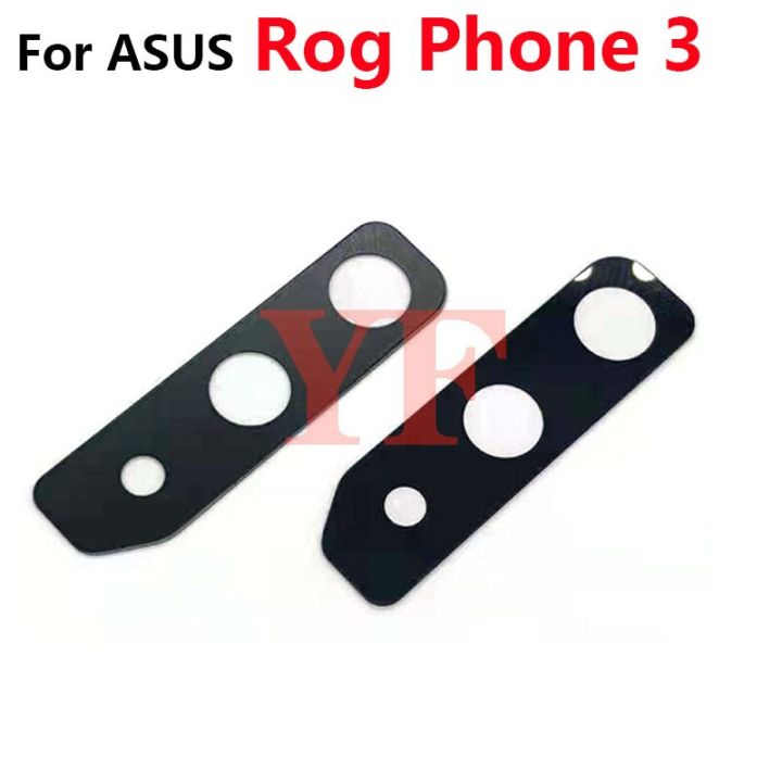 อุปกรณ์ ASUS ของแท้ Rog Phone 2 3 II III ZS600KL Z01QD ZS660KL ZS661KL หลังเลนส์กระจกกล้องถ่ายรูปอะไหล่ไม่ใช่มีสติกเกอร์