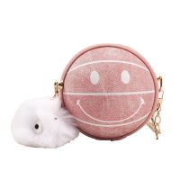 [COD]Cross-Border Bag Women 2022 Small Round Mini Smiley Face Versatile Ins Chain Cross-Body