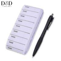 200pcs white name tag laundry marker custom labels woven  clothes set free pen Stickers Labels