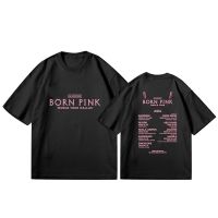 เสื้อยืดแขนสั้น ผ้าฝ้าย ทรงหลวม ขนาดใหญ่ พิมพ์ลาย KPOP BLACKPINK BORN PINK World Tour DALLAS สไตล์เกาหลี สําหรับผู้ชาย และผู้หญิง และนักเรียน มีบริการเก็บเงินปลายทาง