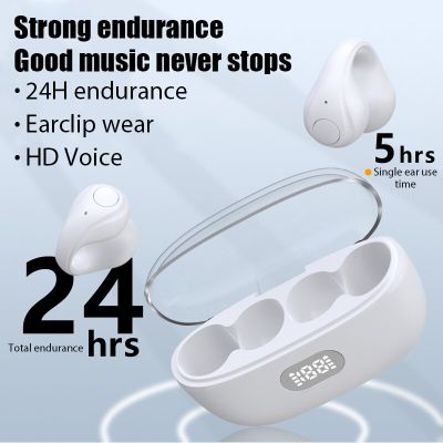 ZZOOI 2023 New Wireless bluetooth headset Bone Conduction EarClip Earphones 5.3 TWS Sports Game Music Touch Control Noise Cancelling