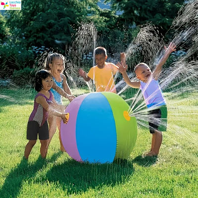 Lt【สินค้าพร้อมส่ง】ของเล่นเด็กเป่าลมได้รถบรรทุกของเล่นลูกโป่งน้ำลูกบอลสายรุ้งสำหรับสวนกลางแจ้งสนามหญ้าชายหาดสระว่ายน้ำ