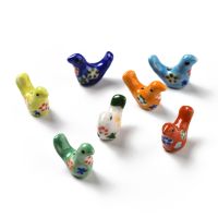 10Pcs Porcelain Ceramic Pigeon Beads Lovely Colorful Birds Porcelain Beads for DIY Jewelry Charms Beads 12.5~13x17~19x7~8.5mm DIY accessories and othe