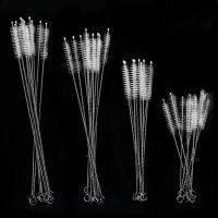 5PCS Stainless Steel Straw Cleaning Brush Fish Tank Pipe Brushes Reusable Soft Hair Suction Glass Tube Kitchen Cleaning Tools Cleaning Tools