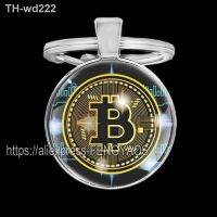 Fashion Bitcoin Keychains House Metal Pendant Classic Mens Womens Keyring Key Holder for Keys