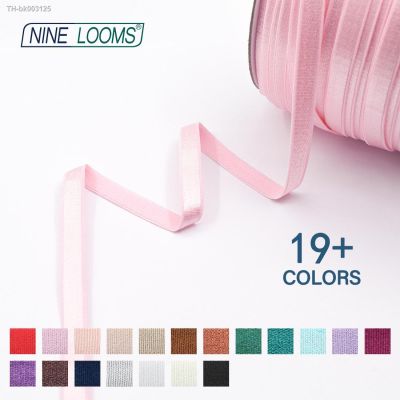 ❧☍✑ NINE LOOMS 3/8 10mm Nylon Elastic Bands For Bra Straps Shoulder Webbing DIY Garment Decor Sewing Accessories Trim 2 5 10 Yard