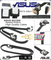 2ชุด ได้รับ 4 เส้น ASUS SATA III ( 6Gb/s) Cable สายซาต้า 3 (Super Speed) ของแท้จาก ASUS (หัวตรง-หัวงอ)+(หัวตรง-หัวตรง).