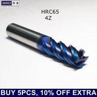 AHNO HRC65 CNC Carbide Milling Steel Cutters ประสิทธิภาพสูงสําหรับเหล็กพลาสติกสแตนเลสเหล็กอบอบที่ผ่านการอบชุบด้วยความร้อน