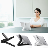 เล็ก แท็บเล็ตโทรศัพท์มือถือ Universal Desktop Stand พับได้แบบพกพารองรับ Ipad Samsung Galaxy Tab