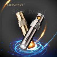 Honest Rotary charging electricity USB lighter lighter lipstick model lighter Tungsten wire lighter es