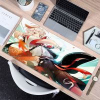 Mousepad HD Home Computer แผ่นรองเมาส์แบบใหม่ แผ่นรองแป้นพิมพ์ Genshin Impact Eula พรมยางธรรมชาติ แผ่นรองเมาส์เดสก์ท็อปสำหรับแล็ปท็อป