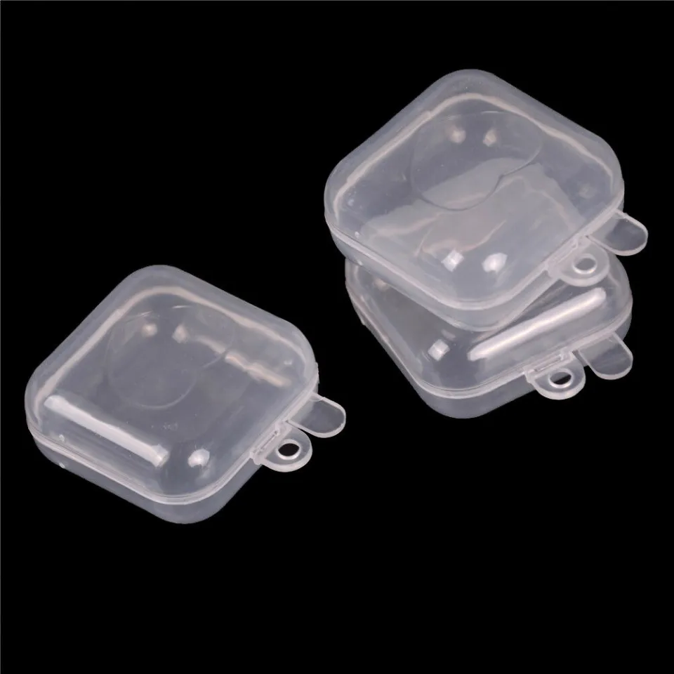 Mini Storage Box Clear Lidded Small Plastic Box For Trifles Parts Tools Storage  Box Jewelry Display Case Beads Container