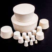 15 sizes White Solid Rubber Stopper Push-In Sealing Plug Laboratory Rubber Plug Pipe Tank wine bottle Tapered Hole Bung