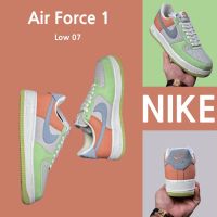 2023 Original （Real shot） A F 1 Low 07 green gray orange sneakers shoes running shoes shoes