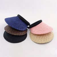 【CW】 straw grass empty top hat summer beach travel sun shade wicker