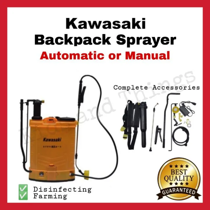 2 in 1 Kawasaki Backpack / Knapsack Power Sprayer (battery or manual ...