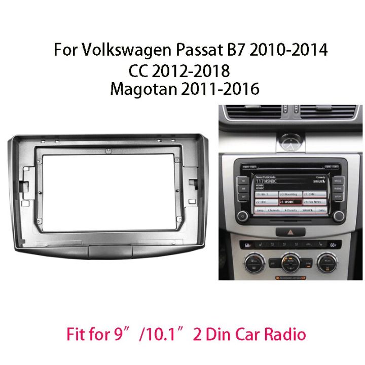 Bộ Khung Màn Hình Lớn Inch 9/ Bảng Gắn Bảng Điều Khiển Âm Thanh Nổi Tự  Động B7/CC/Magotan Passat Volkswagen Cho Fascia Radio Car Din 2 