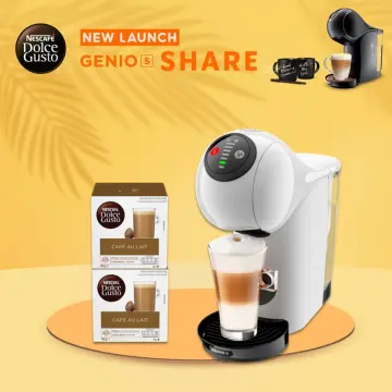 NESCAFÉ Dolce Gusto Coffee Machine, Genio 2, Espresso, Cappuccino and Latte  Pod Machine, Silver