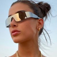 【CW】✐  Cycling Glasses Man Rimless Sunglasses Frameless Fashion Hippie Eyepieces Lenses for