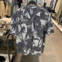 Zara32.za TAORZ เสื้อเชิ้ตผู้ชายแขนสั้นพิมพ์ลาย,เสื้อฮาวายเสื้อผ้าหน้าร้อนใหม่0072430200