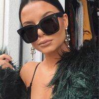 HOT★2023  New Square Sunglasses Women Brand Designer Big Frame Gradient Vintage Sun Glasses For Men Oculos De Sol Feminino UV400