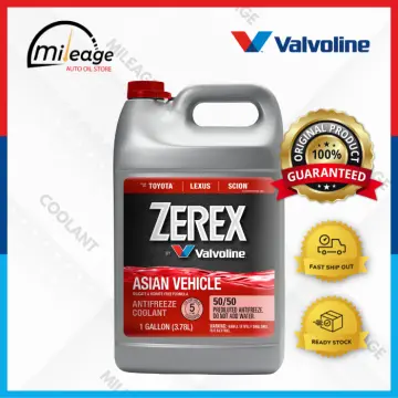 Zerex Asian Red Vehicle 50/50 Prediluted Antifreeze – Valvoline