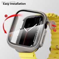 Case for Apple Watch 45mm 41mm 44mm Screen Protector Cover Glass Change to Ultra 49mm Appearance iWatch Series SE 6 7 8 Upgrade