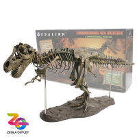 หุ่นไดโนเสาร์ โครงกระดูก-ฟอสซิล ไดโนเสาร์ Tyrannosaurus Rex ลำตัวยาว 70 CM แถมสีและกาว!! (รุ่งปรับปรุงใหม่ล่าสุด)