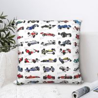 [FAZOZO Home Textile Store] 1950 2020 Formula 1แชมป์ปลอกหมอน F1เย็นรถแข่งเบาะการแข่งขัน