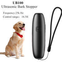 UB100 Ultrasonic Bark Stopper Anti-Static Anti Barking Safe Training Bark Control Collar 16.5ft Remote Control Deterrent Device