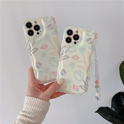 [COD] flower love chain 13Promax/12Pro mobile phone case suitable for iPhone11 air cushion soft XR