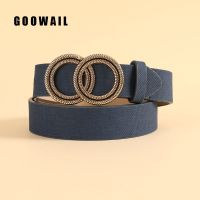 2022 Luxury Designer Brand Women Belt For Trouser Dress Ladies Navy Blue Brown PU Leather Waist Straps Fashion Pants Waistband