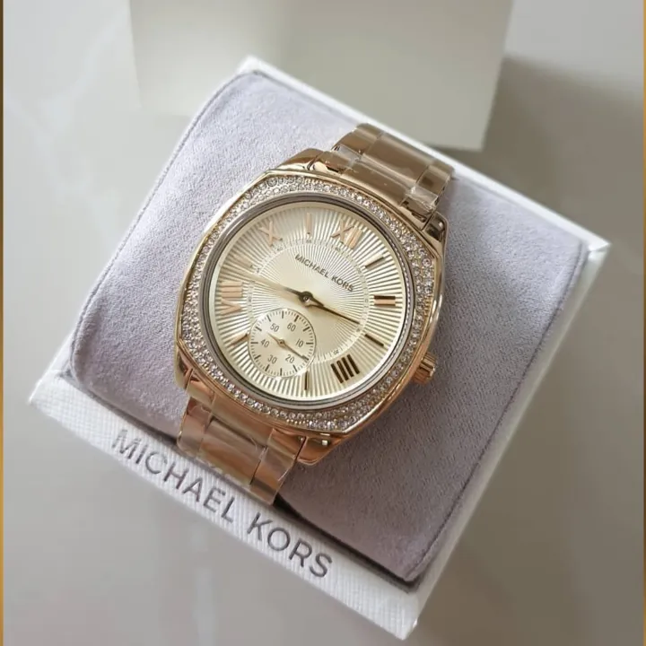 Guaranteed Original Michael Kors Bryn Gold Dial Gold-plated Ladies Watch  MK6134 With 1 Year Warranty For Mechanism | Lazada PH