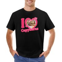 I Love Capybaras T-Shirt Custom T Shirts Quick-Drying T-Shirt Shirts Graphic Tees T Shirt For Men