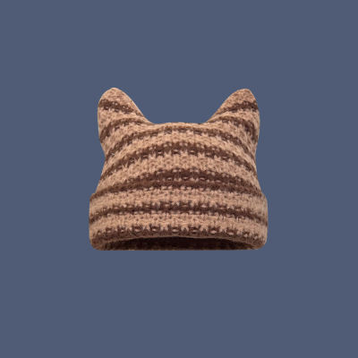 Men Cap For Women Cap Thick Hat Y2K Beanies Knitted Hat Winter Warm Cap Little Devil Hat Cat Ear Cap Harajuku Cap