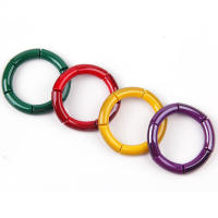 Colorful Acrylic celets Bangles For Women Statement Resin Elastic Tube Cuff Charm celets Fashion Jewelry On Hand Gifts