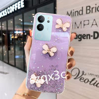 เคสใส่โทรศัพท์พร้อมในสต็อกสำหรับ VIVO V29 Y27 Y78 Y36 V27 V27e Y02A Y02 Y02T V25 Pro V25e 4G 5G ขายร้อน Bling Starry Sky Sequins เคสซิลิโคนเคสใสพร้อมเคส VIVOY78ผีเสื้อแวว