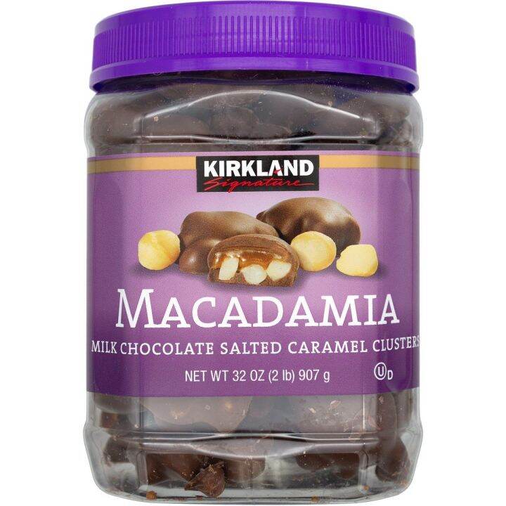 Kirkland Signature Macadamia Clusters, Salted Caramel and Milk Chocolate, 32 oz main image 1
