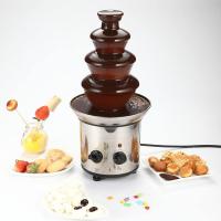 Stainless-steel CHOCOLATE fondue fountain เครื่องทำช็อคโกแลตฟองดู 4 ชั้น