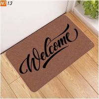 Welcome Mat Letter Printed Entrance Doormat Anti-slip Bedroom Hallway Area Rug Carpets for Living Room Home Decoration