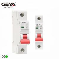 GEYA Single Phase MCB 6A 10A 16A 20A 25A 32A 40A 50A 63A 220V/400V Mini Circuit Breaker C Curve