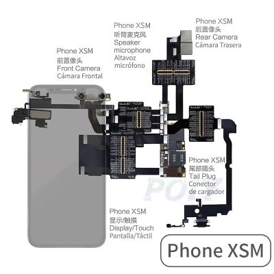 QIANLI IBridge 6G- XSmax เมนบอร์ดสายตรวจจับสำหรับจอแสดงผลปลั๊กท้ายกล้องหน้าและกล้องหลังเครื่องมือโทรศัพท์มือถือสัมผัสบริการ