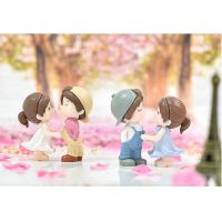 【cw】 1 Diy Miniature Garden Ornament Pot Couples Accessories