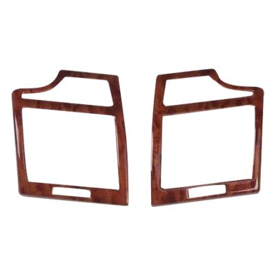 for TOYOTA Camry 2006-2011 2PCS Wood ABS Car Front Side Air Conditioning Vent Cover Trim Car Styling Accessories