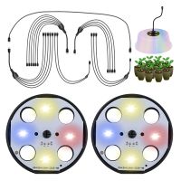 【hot】✔﹊  4-Bead Round for Germination Spectrum Lighting Lamp Indoor Greenhouse