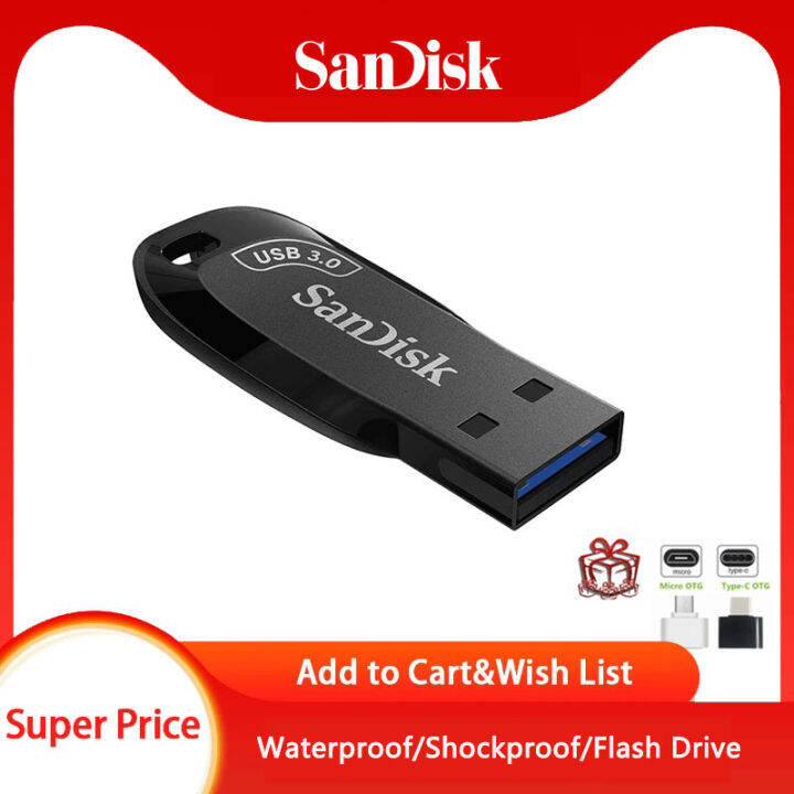 SanDisk Flash Drive 128gb 32gb Mini USB Stick 3.0 256gb 512gb USB Drive
