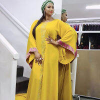 African Design Dashiki Dress Diamonds Vintage Muslim Abaya Bazin Femme Robe Gowns Maxi Dresses Riche Party Women Clothes