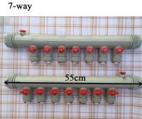 Floor heating manifold 7-8 ways fittings plastic manifold plumbing household geothermal manifold floor heating system