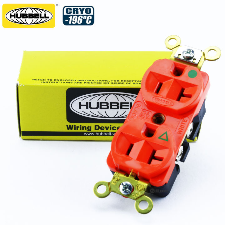 ของแท้100-ปลั๊กผนัง-hubbell-รุ่น-ig8300-made-in-u-s-a-ผ่านการ-cryogenic-หน้าสีแดง-ร้าน-all-cable